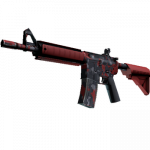 M4A4 | Пиксельный камуфляж «Красный»