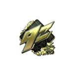 Наклейка | 9z Team (золотая)