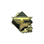 Наклейка | FaZe Clan (золотая)